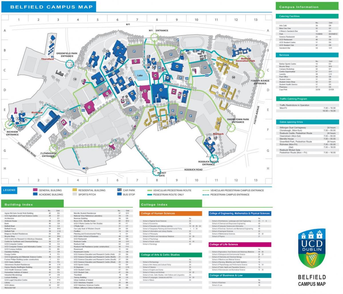 دبلن UCD خريطة