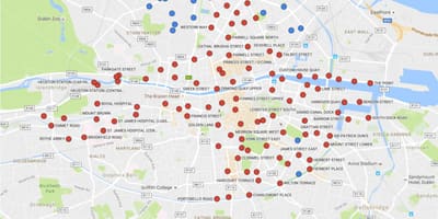Dublinbikes خريطة