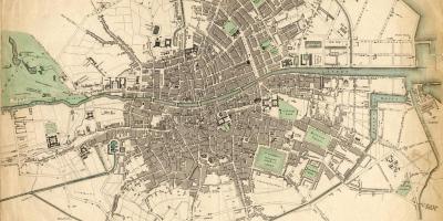 خريطة مدينة دبلن في عام 1916