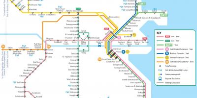 خريطة مدينة دبلن دارت محطات